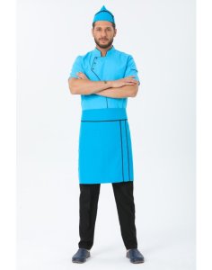 AŞÇI BİYELİ BEL ÖNLÜĞÜ - SiyahBiye-Turkuaz