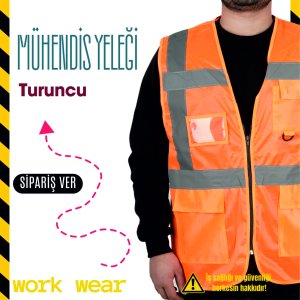 Turuncu Mühendis Yeleği