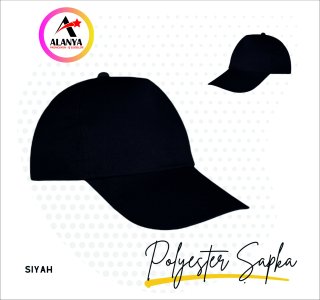 Siyah Polyester Şapka