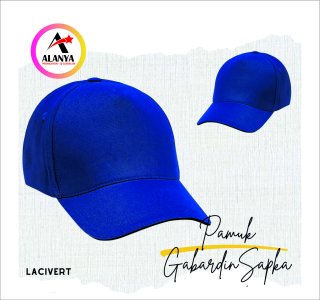 Lacivert Pamuk Gabardin Şapka