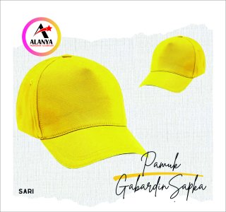 Sarı Pamuk Gabardin Şapka